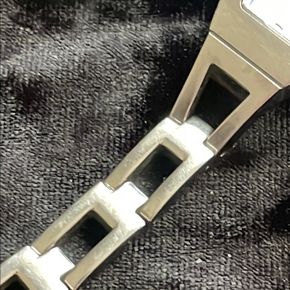 Ladies Silver Fossil Watch with Purple Face - Picture 4 of 5